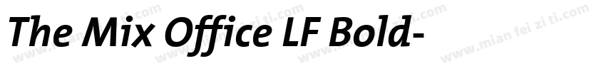 The Mix Office LF Bold字体转换